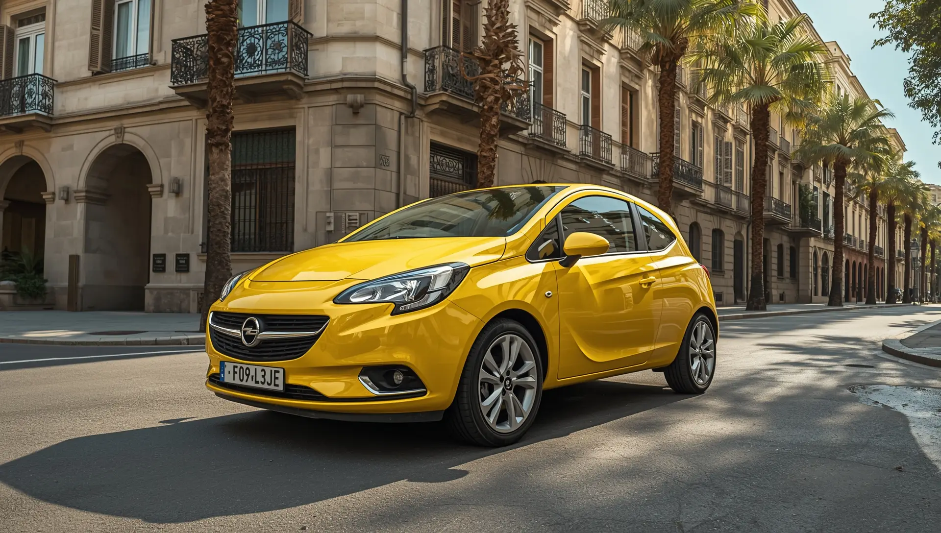 Auto economica in area urbana a Barcellona